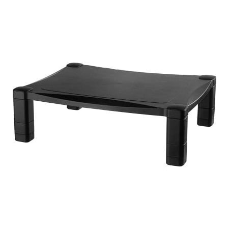 Kantek. Kantek Single Level Height Adjustable Monitor Stand, Black MS400